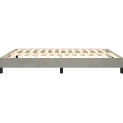 Vidaxl Cadre de lit sans matelas gris clair 180x200 cm velours