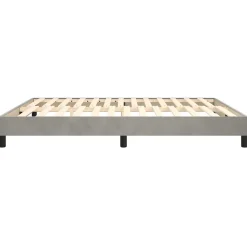 Vidaxl Cadre de lit sans matelas gris clair 180x200 cm velours