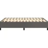 Vidaxl Cadre de lit sans matelas gris 140x190 cm similicuir Online