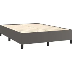 Vidaxl Cadre de lit sans matelas gris 140x190 cm similicuir Online