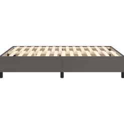 Vidaxl Cadre de lit sans matelas gris 140x190 cm similicuir Online