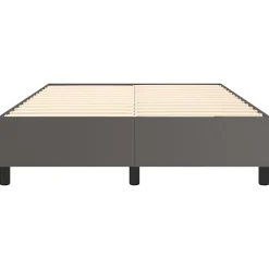 Vidaxl Cadre de lit sans matelas gris 140x190 cm similicuir Online