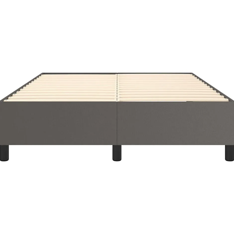 Vidaxl Cadre de lit sans matelas gris 140x190 cm similicuir Online