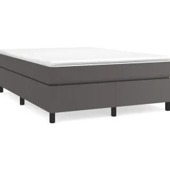 Vidaxl Cadre de lit sans matelas gris 140x190 cm similicuir Online