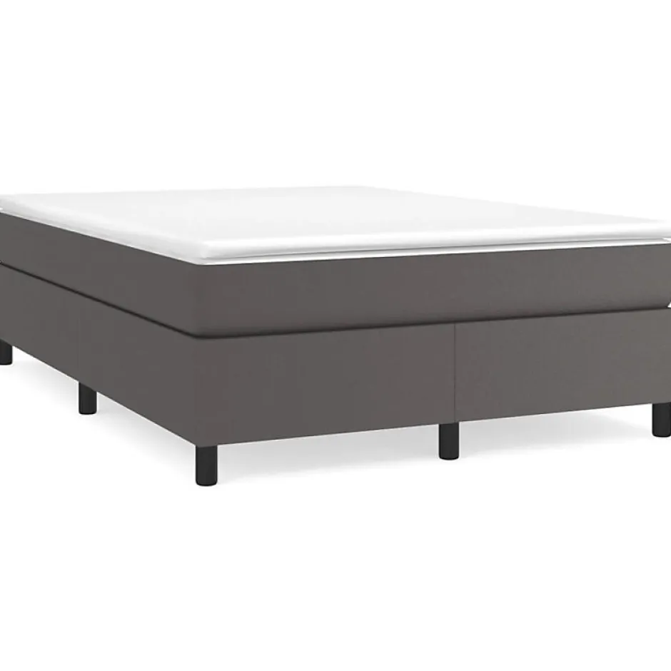 Vidaxl Cadre de lit sans matelas gris 140x190 cm similicuir Online
