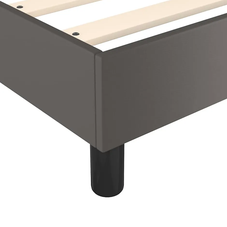Vidaxl Cadre de lit sans matelas gris 140x190 cm similicuir Online