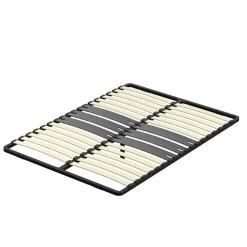 Teeno Cadre lattes 140x190 cm, 2x15 Lattes Peuplier Naturel