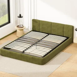 Teeno Cadre lattes 140x190 cm, 2x15 Lattes Peuplier Naturel