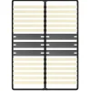 Teeno Cadre lattes 140x200 cm, 2x15 Lattes Peuplier Naturel