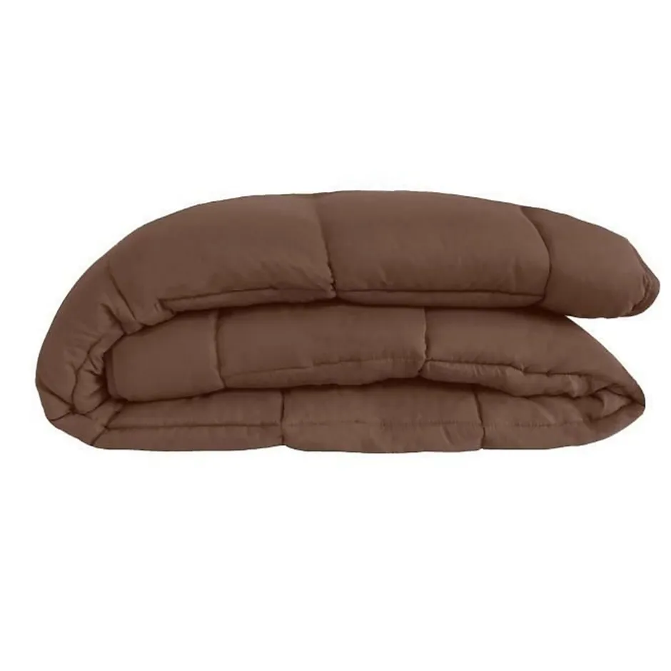 Toison d'Or CALGARY Couette chaude Microfibre 400g/m² Choco & Moka 200x200cm Sale