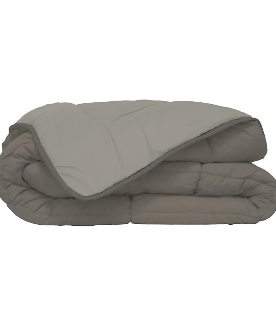 Toison d'Or CALGARY Couette chaude Microfibre 400g/m² Taupe & Lin 240x260cm