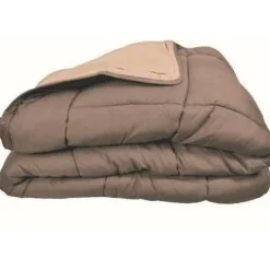 Toison d'Or CALGARY Couette chaude Microfibre 400g/m² Taupe & Lin 240x260cm