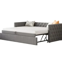 Redom Canapé 3 places convertible 140x190 cm, couchage d'appoint en tissu, design contemporain et fonctionnel Discount