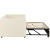 Fortuna lai Canapé-lit 90/180 X 200 Cm, Lit De Jour Extensible Avec Sommier à Lattes, Canapé 2 Places, Beige Discount