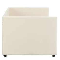 Fortuna lai Canapé-lit 90/180 X 200 Cm, Lit De Jour Extensible Avec Sommier à Lattes, Canapé 2 Places, Beige Discount