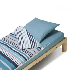 Bleu Calin Caradou Parure de lit Enfant 90x190cm Avec Couette Imprimé Ritmo Best