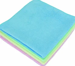 Carre Microfibre 300g 40X40 cm - Lot de 5 - Guialto - Rose - l40- L0.1- P0.1- h0.1
