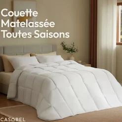 Casabel Couette 240x260 cm Hiver Légère, 450 GSM Microfibre Douce et Respirante, Thermorégulatrice, Lavable, Pour Lit 2 Personnes Online