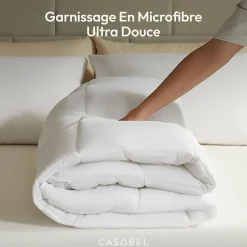 Casabel Couette 240x260 cm Hiver Légère, 450 GSM Microfibre Douce et Respirante, Thermorégulatrice, Lavable, Pour Lit 2 Personnes Online