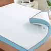 Casabel Surmatelas 140 x 190 cm Mémoire de Forme - 7 cm d'épaisseur - Confort Moelleux ou Tonique, Double Face avec Housse Respira