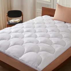 Casabel Surmatelas 120x195 cm Microfibre Rafraichissante 600 GSM 4 cm Epaisseur Fixation Elastique 1 Personne