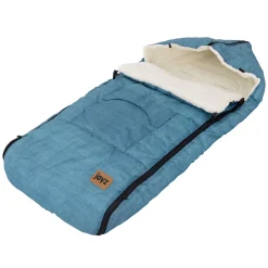 Joyz Chancelière pour poussette bébé 94x48x10 cm bleu jeans en polyester imperméable lavable à 40 grades Clearance