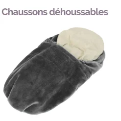 Vivezen Chaussons chauffants universels taille 36 au 43 - Noir -