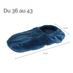 Vivezen Chaussons chauffants universels taille 36 au 43 - Noir - Best