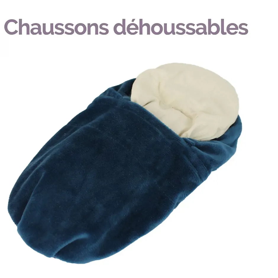 Vivezen Chaussons chauffants universels taille 36 au 43 - Noir - Best