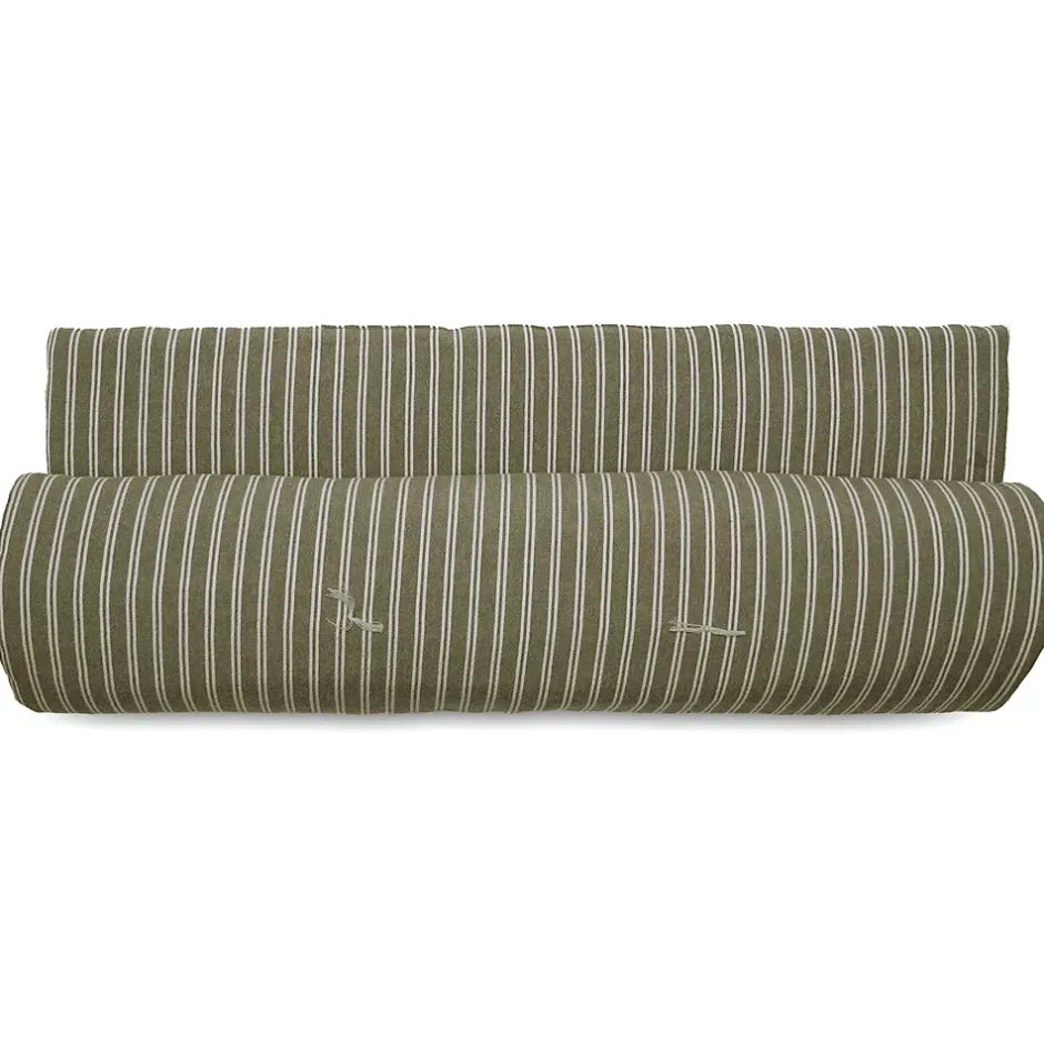 Linnea Chemin de lit coton lavé 80x200 cm LILI DÉCO vert kaki Hot