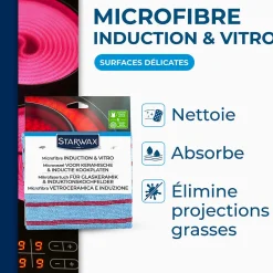 Starwax Chiffon microfibre spéciale vitrocéramique et induction