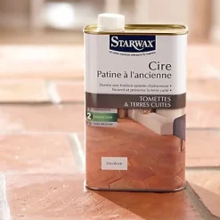 Starwax Cire tomettes et terres cuites incolore 1L New
