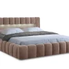 Best Mobilier Cleo - lit coffre avec led - 160x200 cm - sommier inclus - en velours -