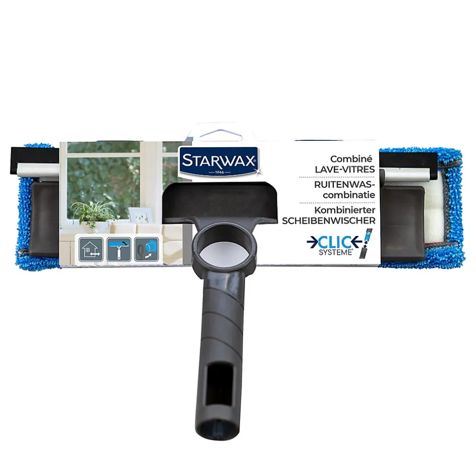 Starwax Combiné lave-vitres, housse en microfibre,