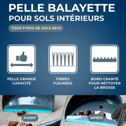 Starwax Combiné pelle + balayette bleu