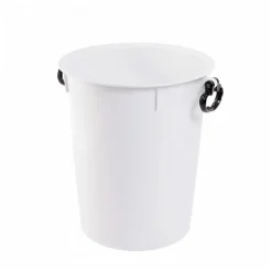 Gilac Conteneur alimentaire 50 L avec poignées noires - blanc