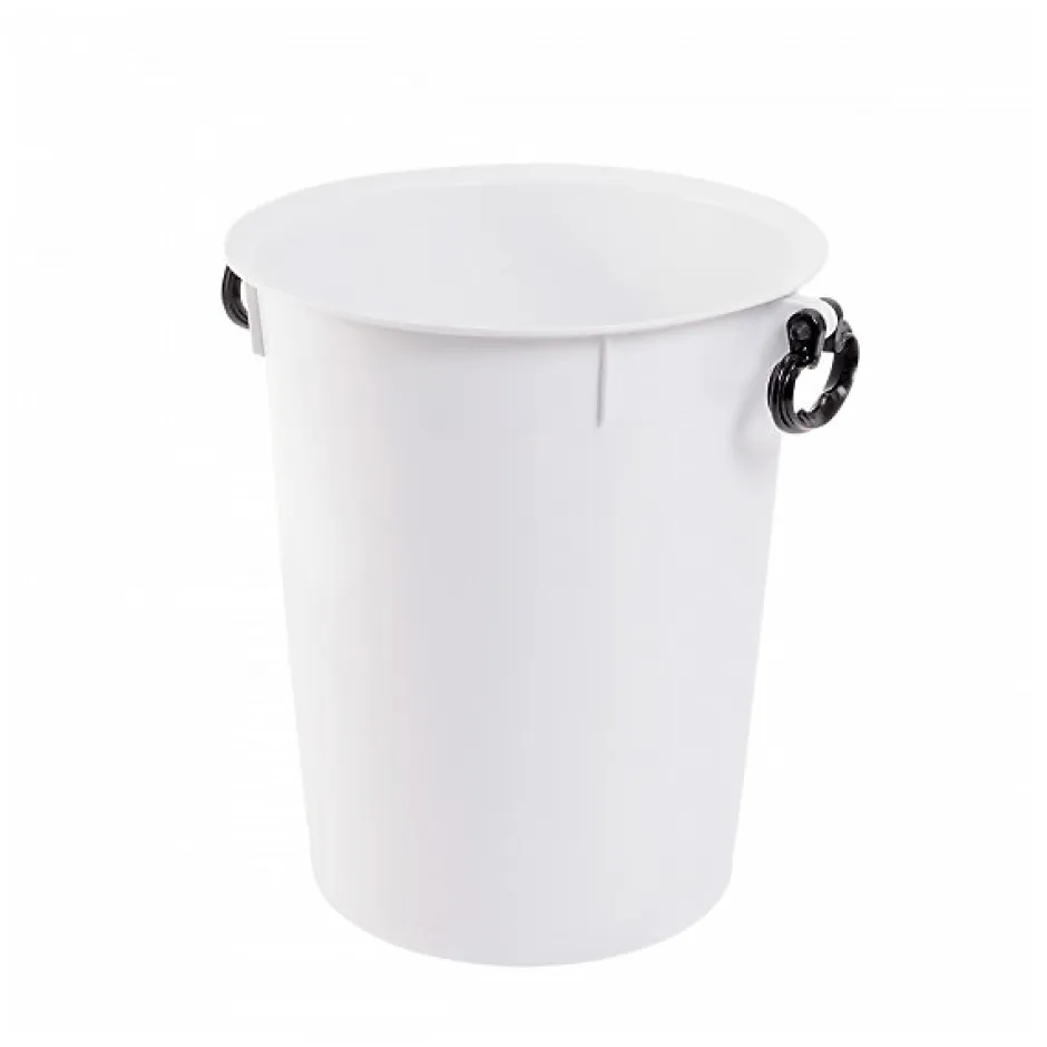 Gilac Conteneur alimentaire 50 L avec poignées noires - blanc