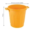 Gilac Conteneur alimentaire rond HACCP 50 L - jaune Hot