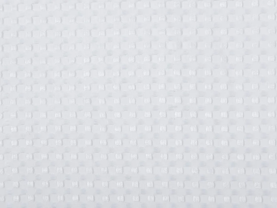 Vente-unique Couette 2 en 1 double face légère - 240 x 260 cm - 250gr/m² - Blanc tissu nid d'abeille - NANSHI