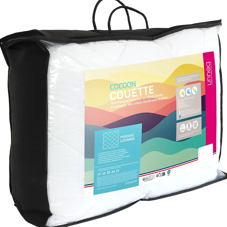 Linnea Couette 4 saisons 140x200 cm COCOON garnissage fibre polyester 500g/m2