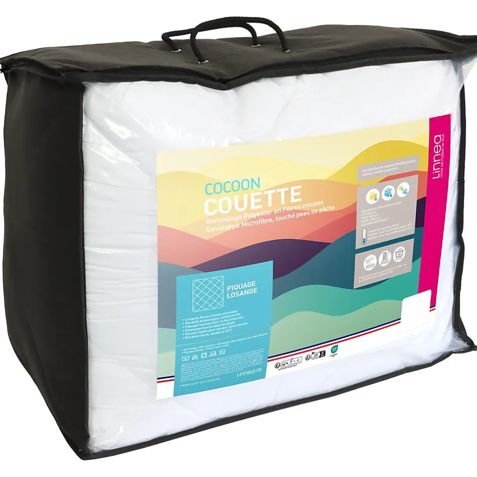Linnea Couette 4 saisons 240x220 cm COCOON garnissage fibre polyester 500g/m2