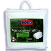 Dodo Couette 240 x 260 cm - - Tempérée - 100% fibre polyester - Pour 2 personnes - Blanc