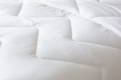 Abeil Couette anti-acariens chaude 200 x 200 cm polyester blanc New