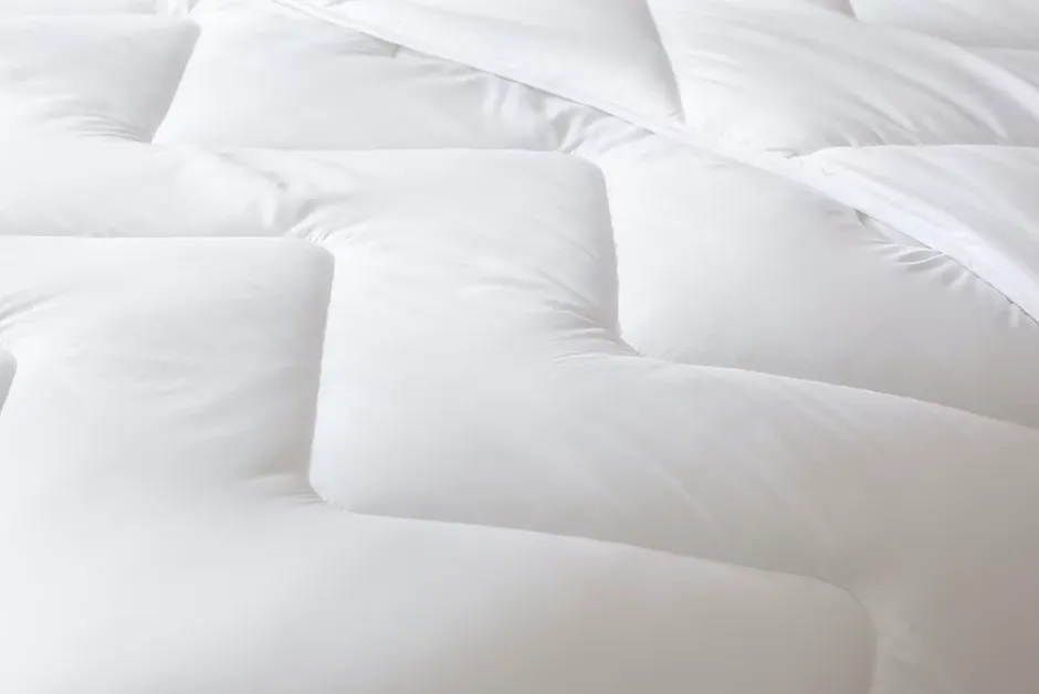 Abeil Couette anti-acariens chaude 200 x 200 cm polyester blanc New