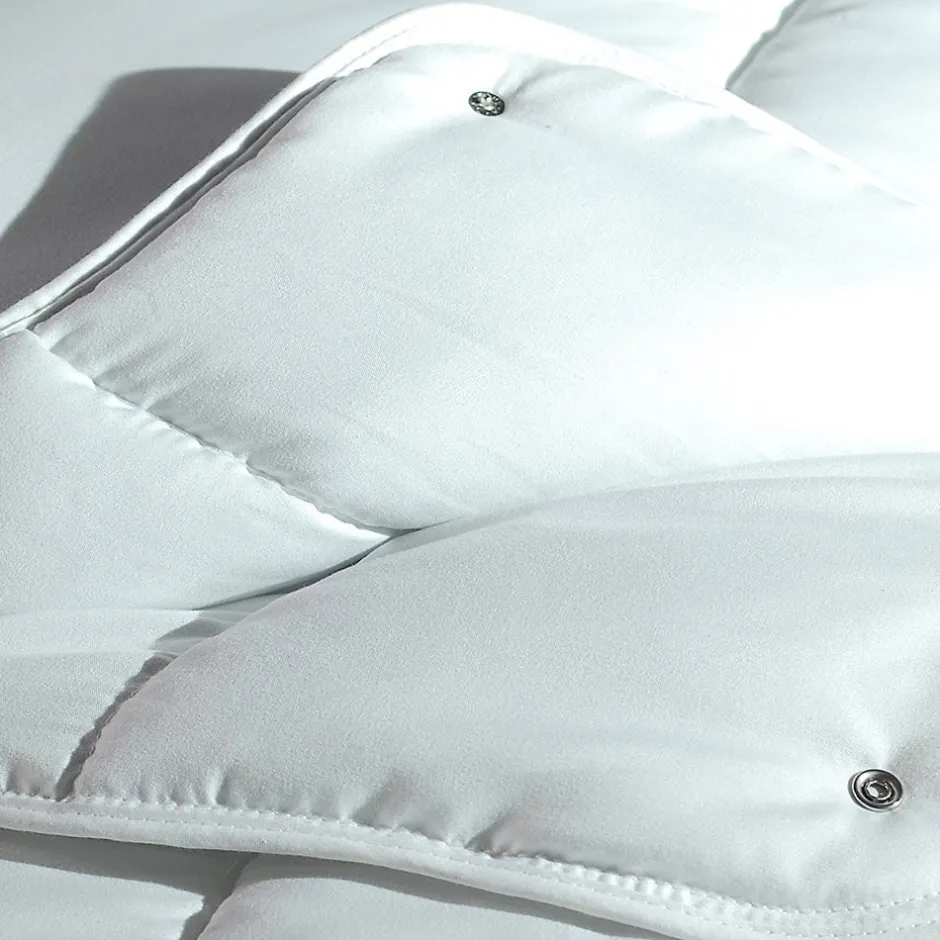 Mortreux Couette blanche toutes saisons 220x240 cm microfibre