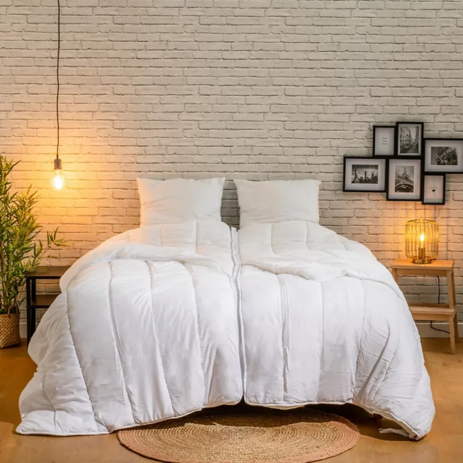 Bleu Calin Couette chaleur réglable 240x260cm SPÉCIAL COUPLES Outlet