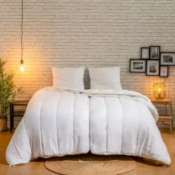 Bleu Calin Couette chaleur réglable 220x240cm SPÉCIAL COUPLES Hot