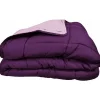 Toison d'Or Couette chaude Bicolore Gamme Microfibre "Cocoon Non feu - Norme NF EN ISO 12952" toutes dimensions - Cocoon Prune Par