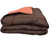 Toison d'Or Couette chaude Bicolore Gamme Microfibre "Cocoon Non feu - Norme NF EN ISO 12952" toutes dimensions - Cocoon Chocolat