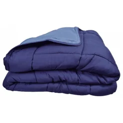 Toison d'Or Couette chaude Bicolore Gamme Microfibre "Cocoon Non feu - Norme NF EN ISO 12952" toutes dimensions - Cocoon Gitane Az